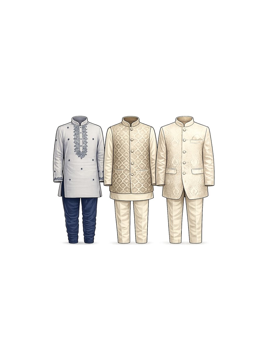 Men's kurtas and sherwanis